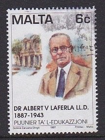 Malta Michel 1020, Ophalen of Verzenden, Malta, Gestempeld