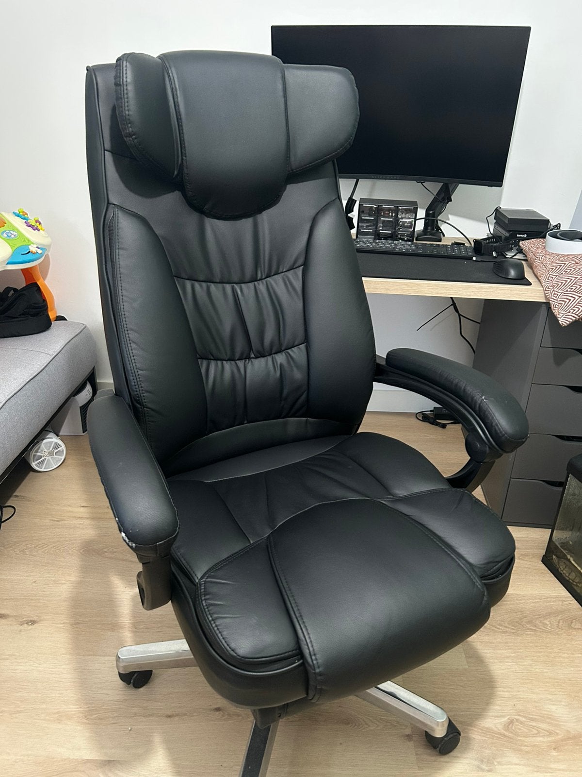Bureau stoel, Ophalen, Zo goed als nieuw, Zwart