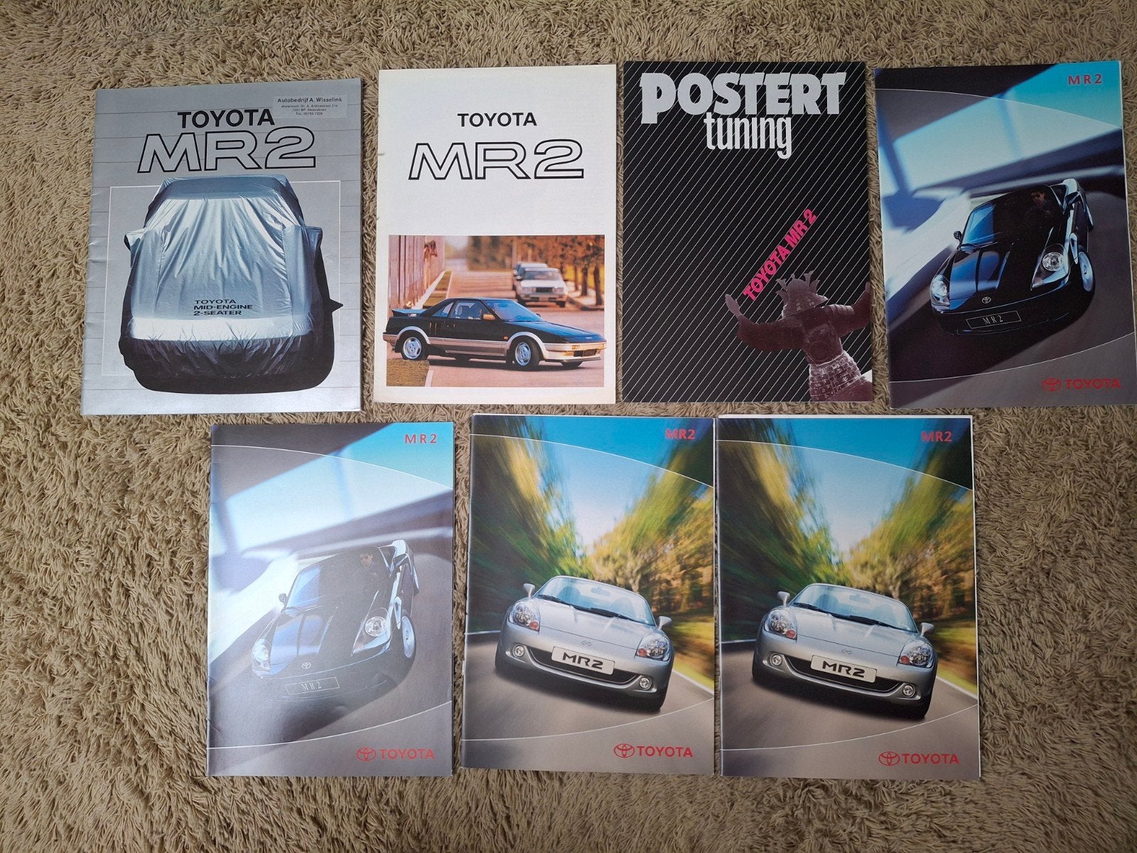 lot autofolders Toyota MR2, Verzenden, Zo goed als nieuw, Toyota