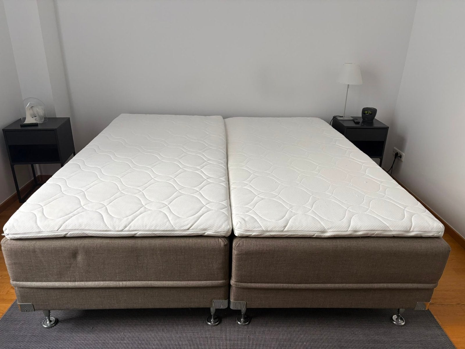 Elektrische Boxspring Swiss Sense 200x220, Ophalen, Zo goed als nieuw, Tweepersoons