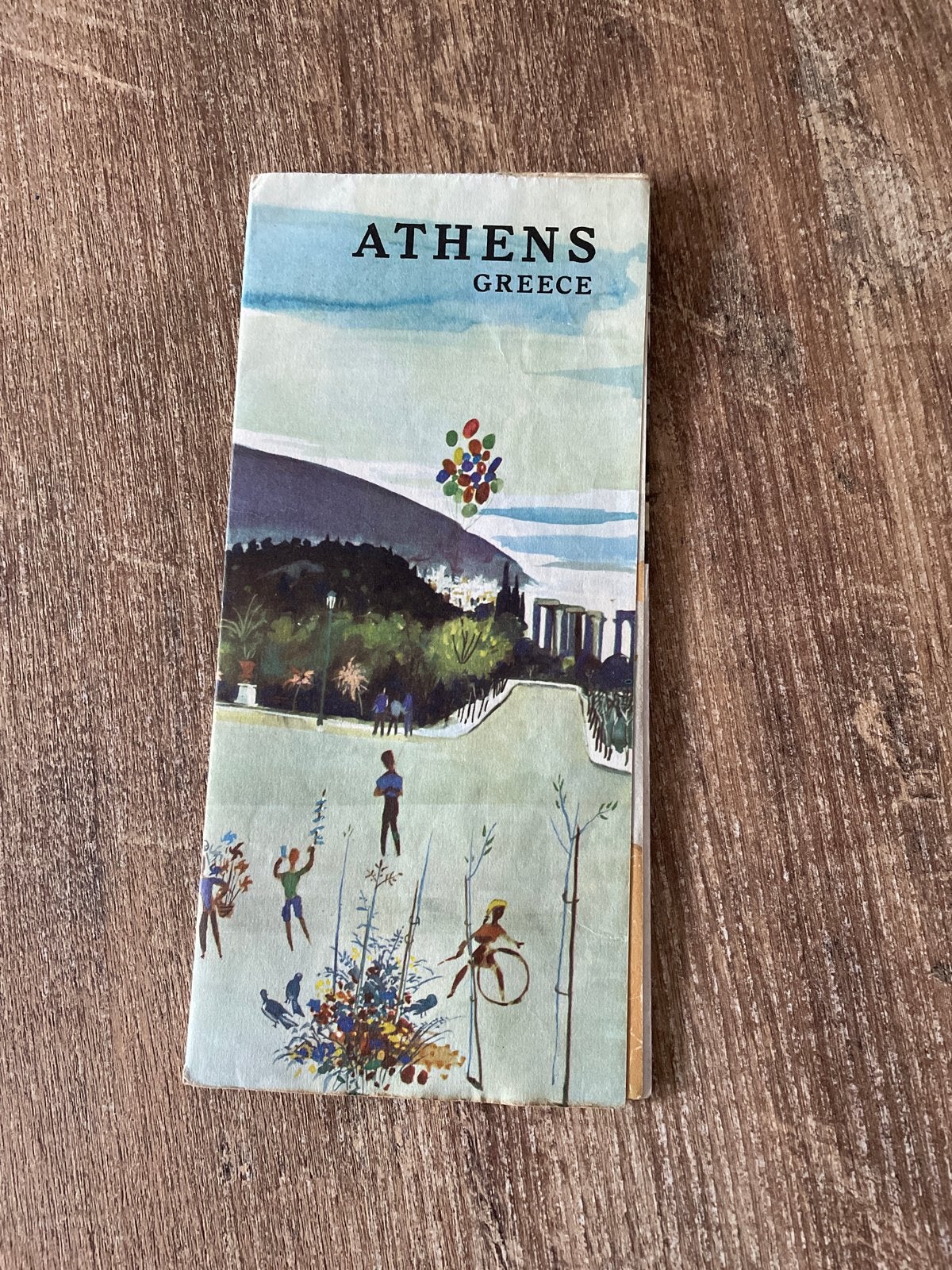 Vintage brochure Athene Griekenland, Boeken, Europa, Ophalen of Verzenden, Brochure, Gelezen