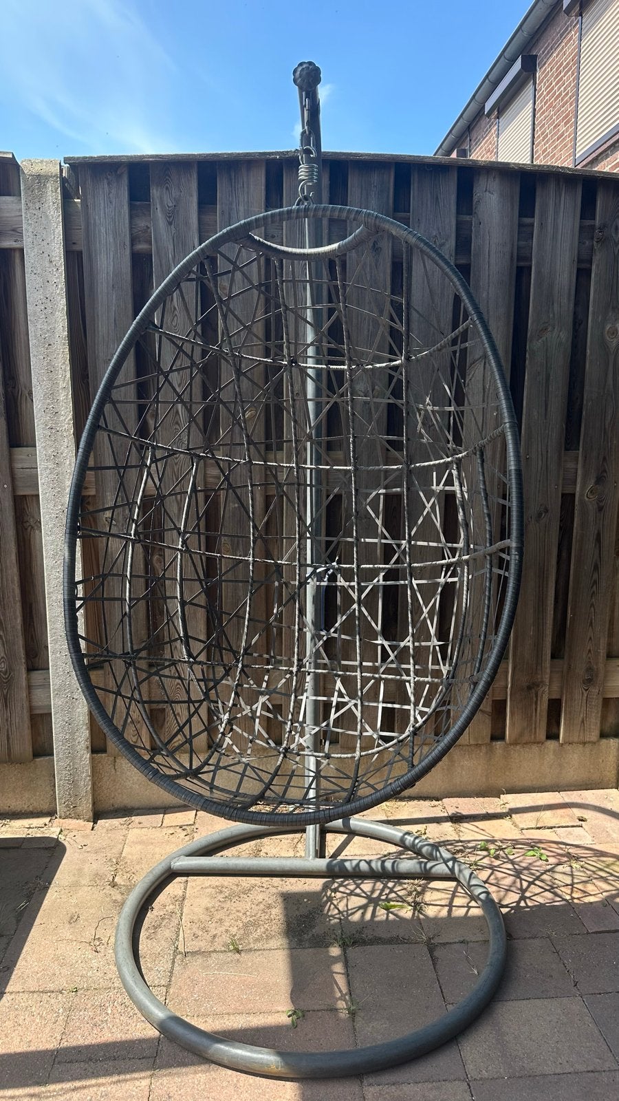 Hangstoel met kussens, Ophalen, Gebruikt, Wicker