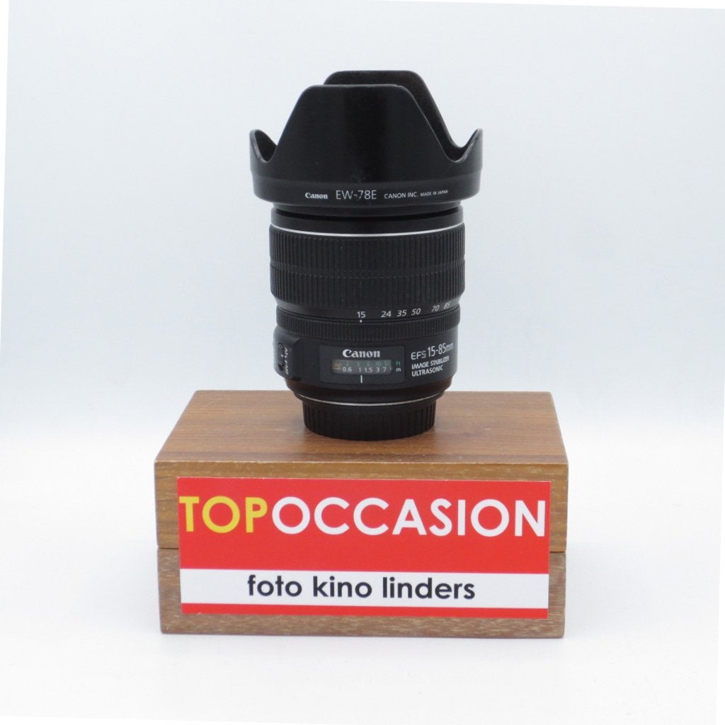 OCCASION: Canon EF-S 15-85mm IS USM, Audio, Tv en Foto, Gebruikt, Canon, Zonnekap, Canon EF-S