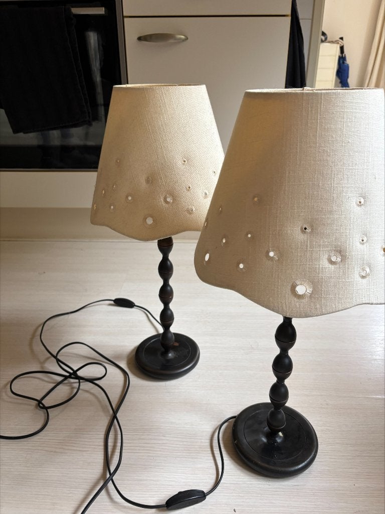 Set Lampen, Huis en Inrichting, Ophalen, 57 cm, Gebruikt, Meerkleurig