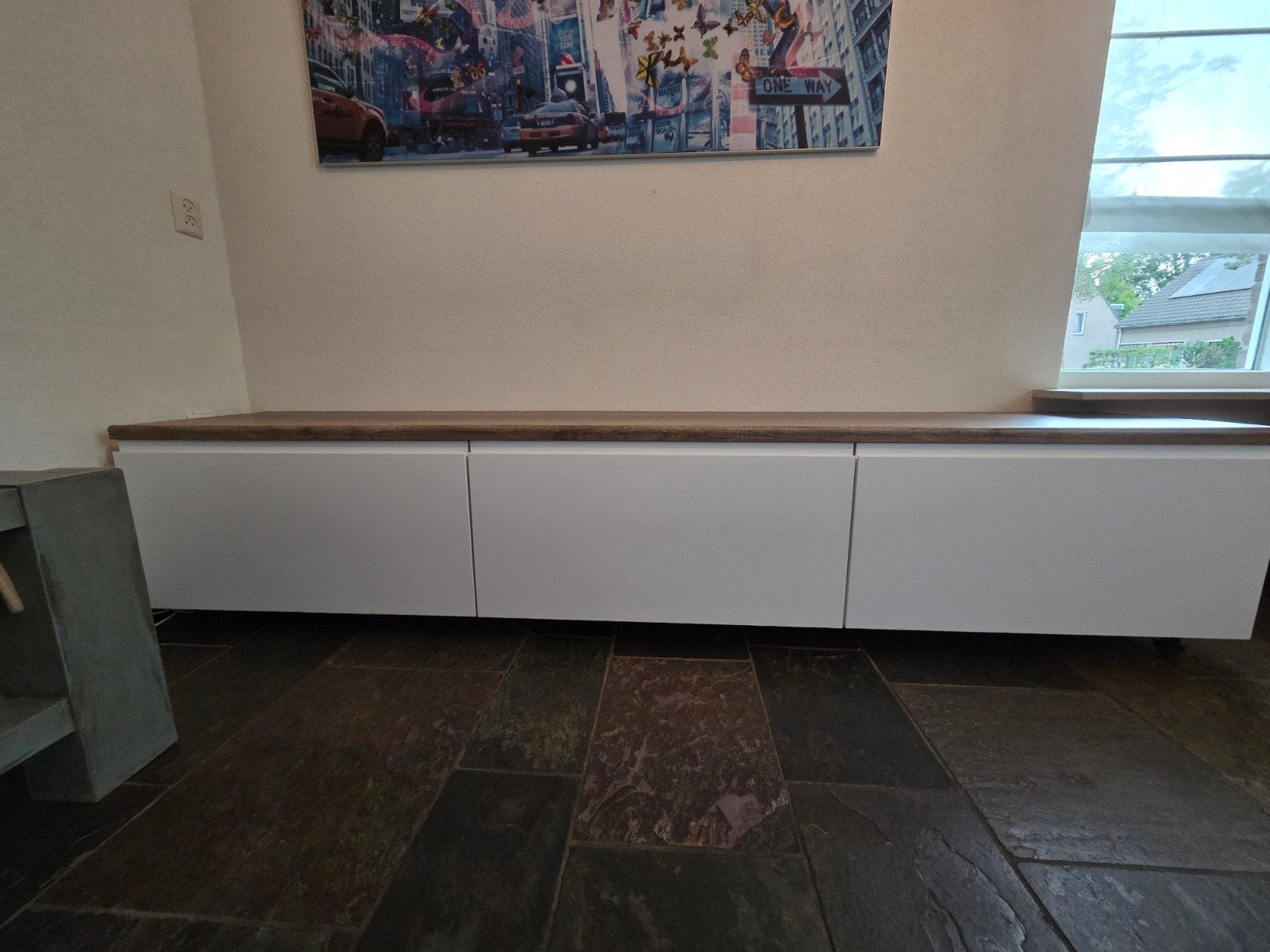 Geen standaard Ikea Besta tv-meubel, maar extra voordelen!, Ophalen, Zo goed als nieuw, 200 cm of meer, Met lade(s)