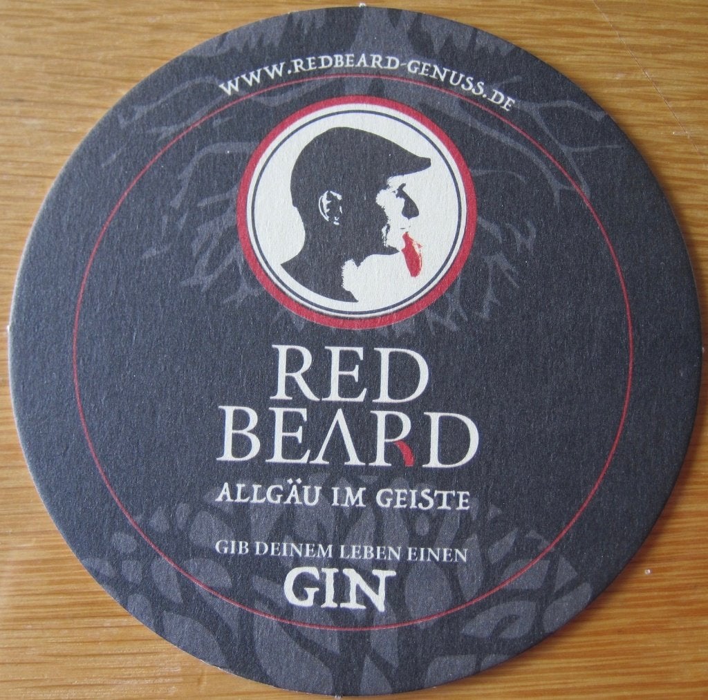 bierviltje van Red beard - Duitsland, Ophalen of Verzenden, Zo goed als nieuw, Viltje(s), Overige merken