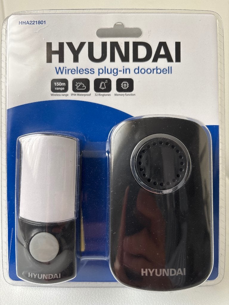 Nieuw! Deurbel draadloos merk Hyundai, Huis en Inrichting, Deurbellen, Ophalen of Verzenden, Nieuw, Draadloos