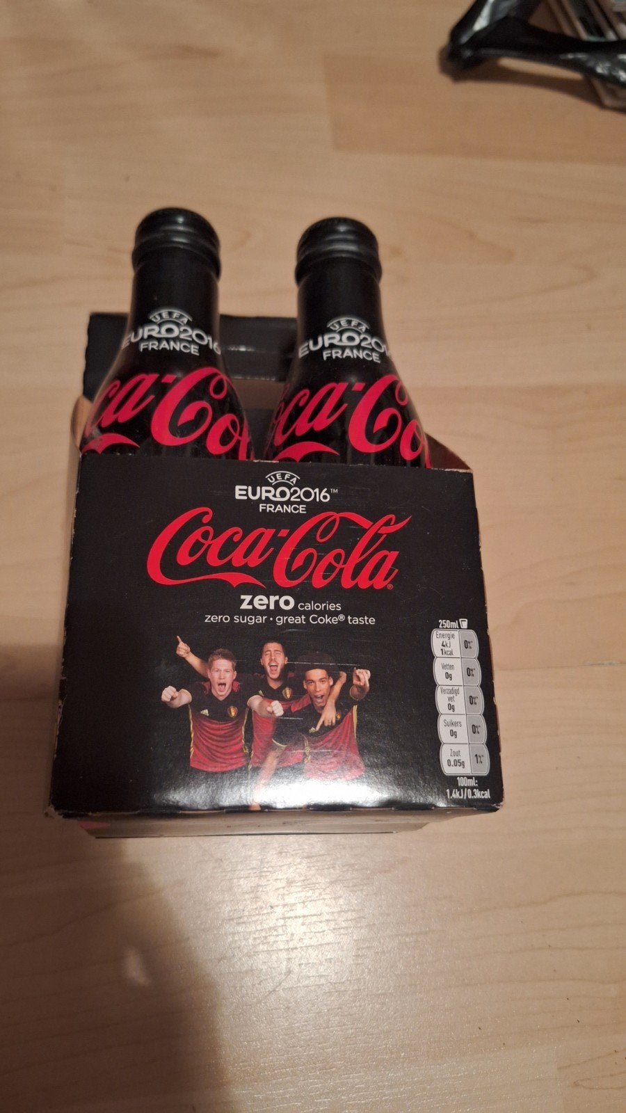 Coca-Cola Zero Euro 2016 flesjes - Rode Duivels, Verzamelen, Ophalen, Nieuw, Verpakking