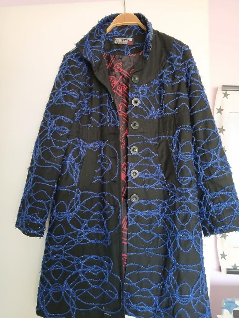 Desigual Zwarte Jas .maat 42 is 38, Kleding | Dames, Maat 38/40 (M), Zwart, Ophalen of Verzenden, Desigual