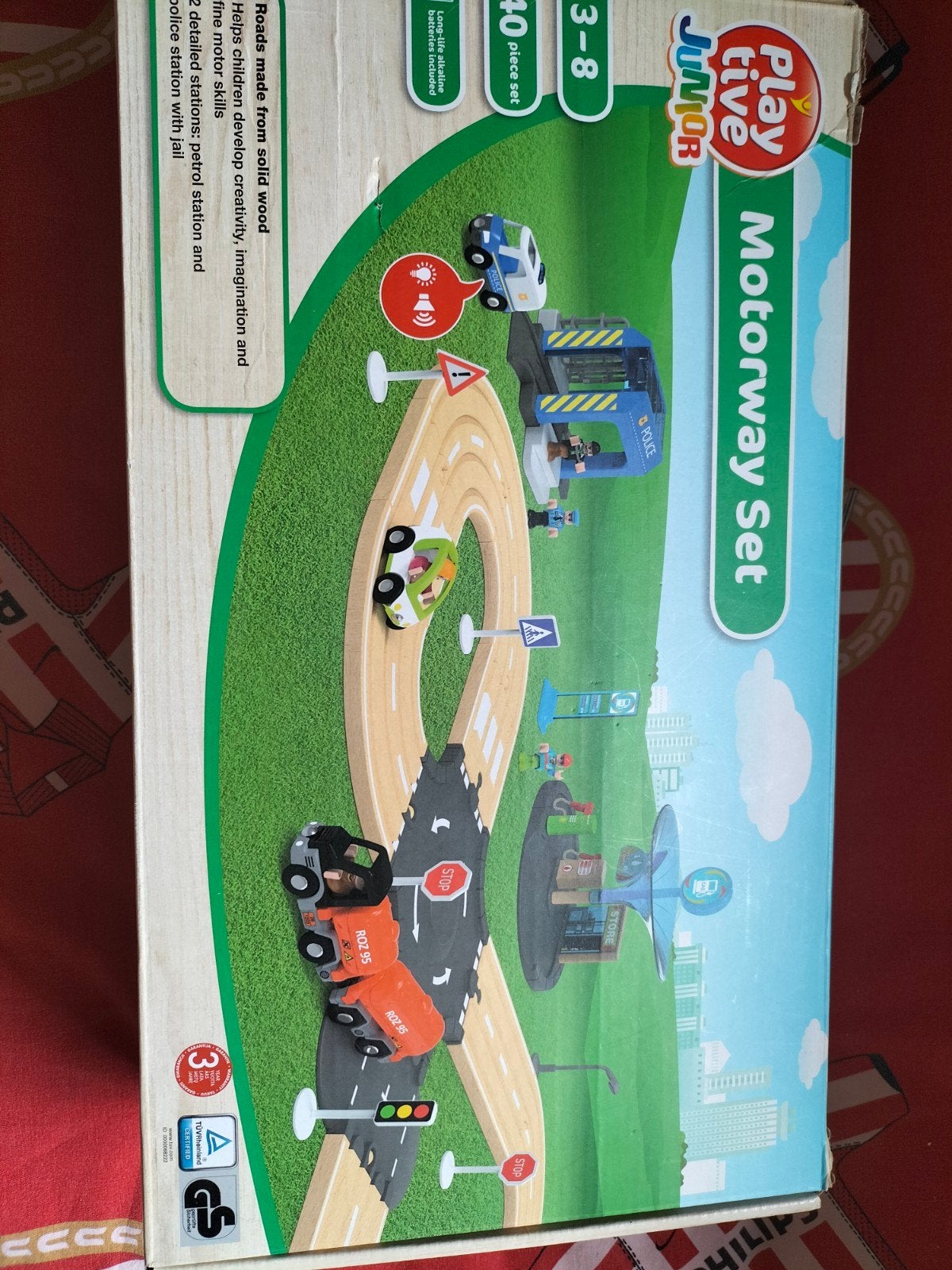 Playtive Junior Motorway Set - Houten Speelset voor Kinderen, Ophalen of Verzenden