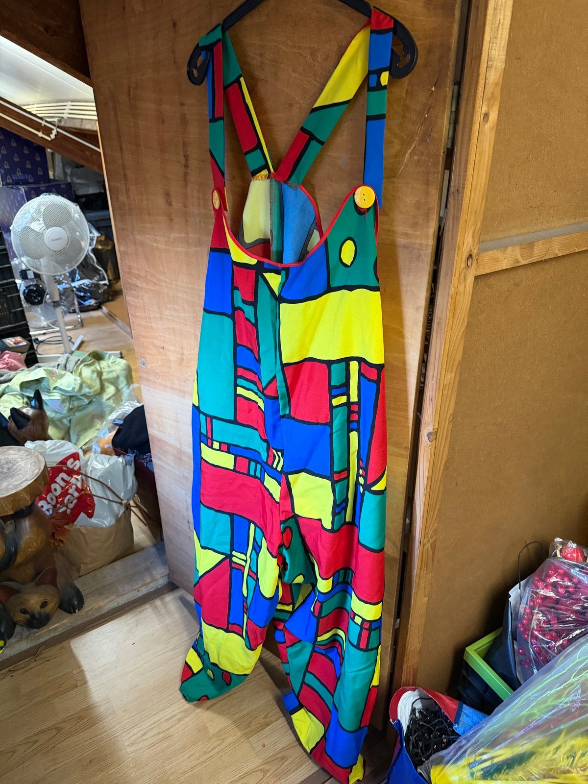 Kleurrijke Clown Overall - Carnaval/Feest, Ophalen, Zo goed als nieuw, Carnaval, Kleding