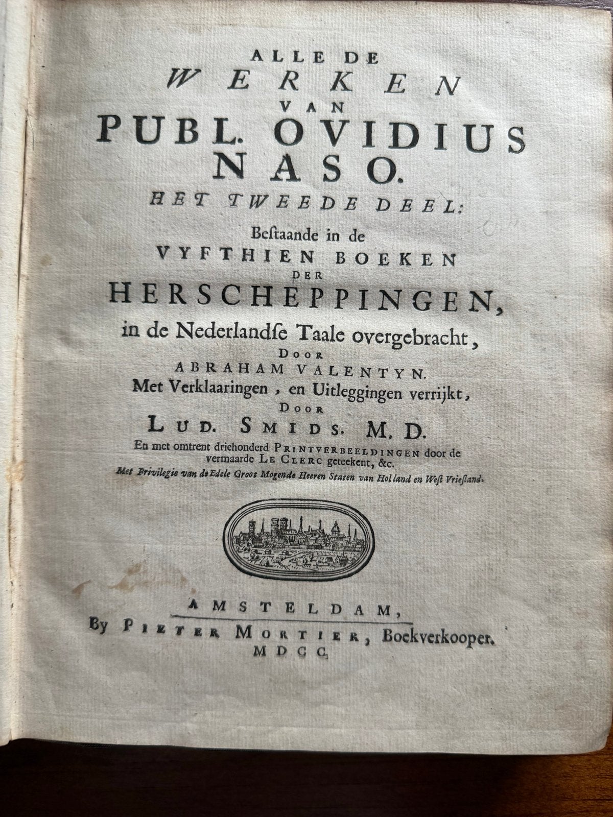 Ovidius Metamorfosen Deel 2 (1700) met ca. 300 prenten, Ophalen of Verzenden