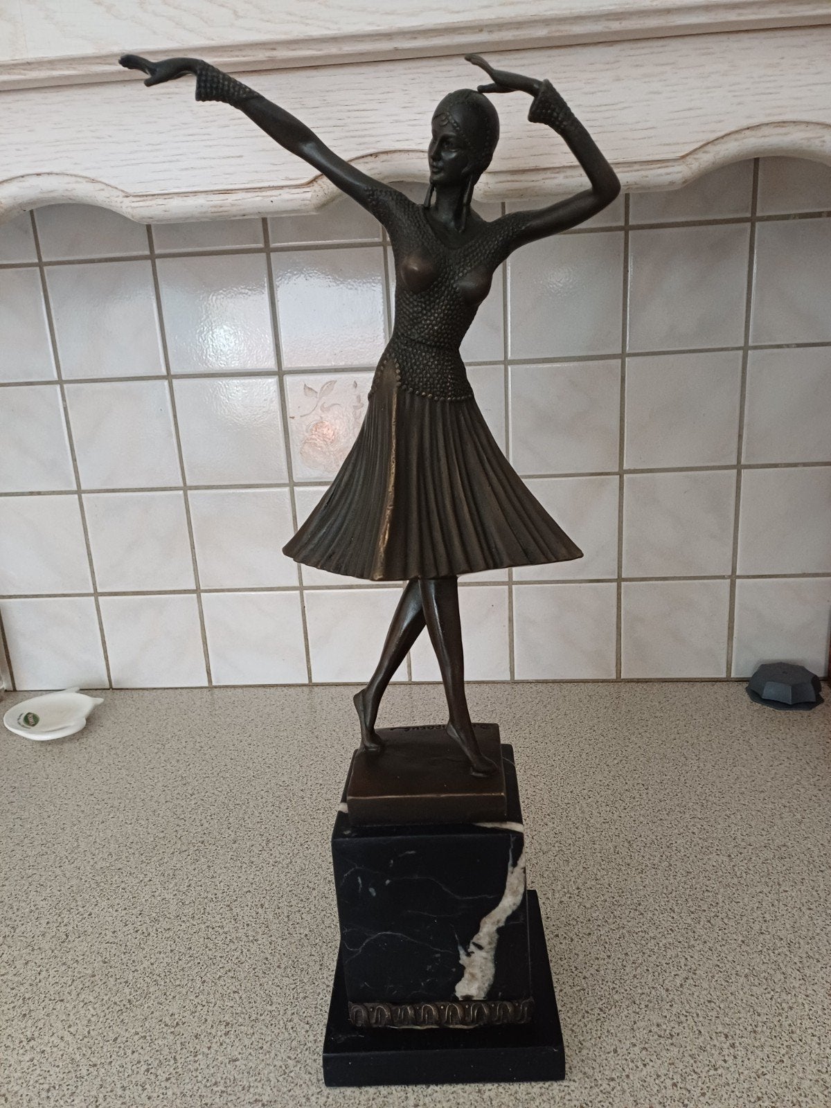 vrouw  in brons, Ophalen of Verzenden