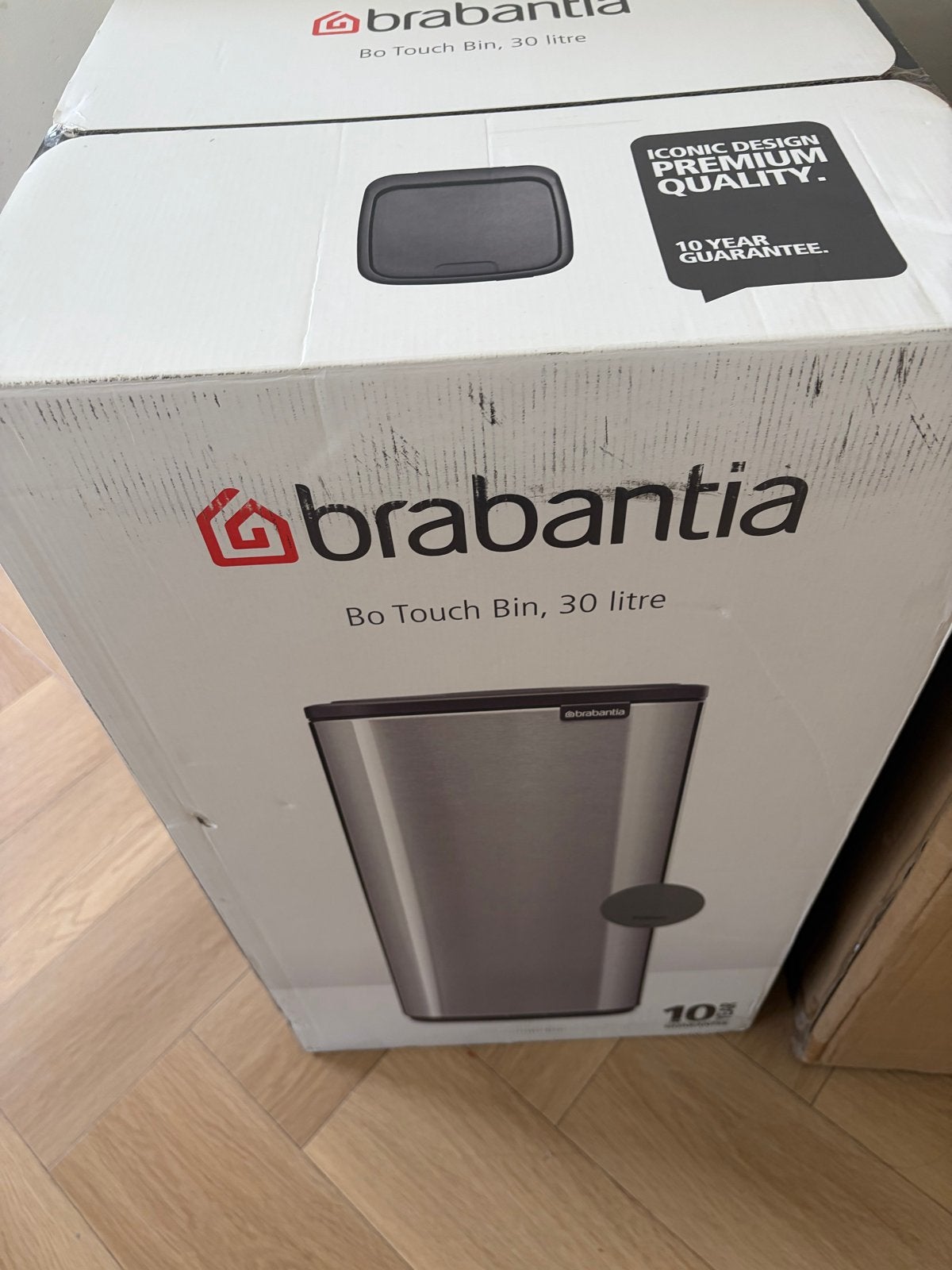 Brabantia Bo Touch Bin 30 Liter Matt Staal Prullenbak, Ophalen, Nieuw, Rvs, 75 – 100