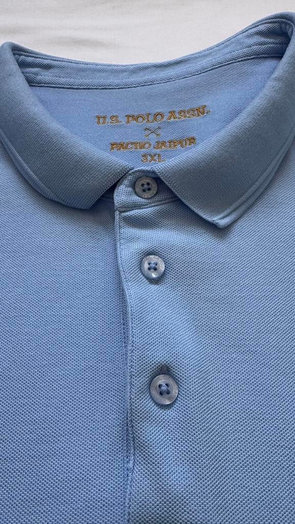 U.S. Polo Assn. Polo Shirt XXL - Lichtblauw, Kleding | Heren, Polo's, Zo goed als nieuw, Maat 56/58 (XL), Blauw, Ophalen of Verzenden