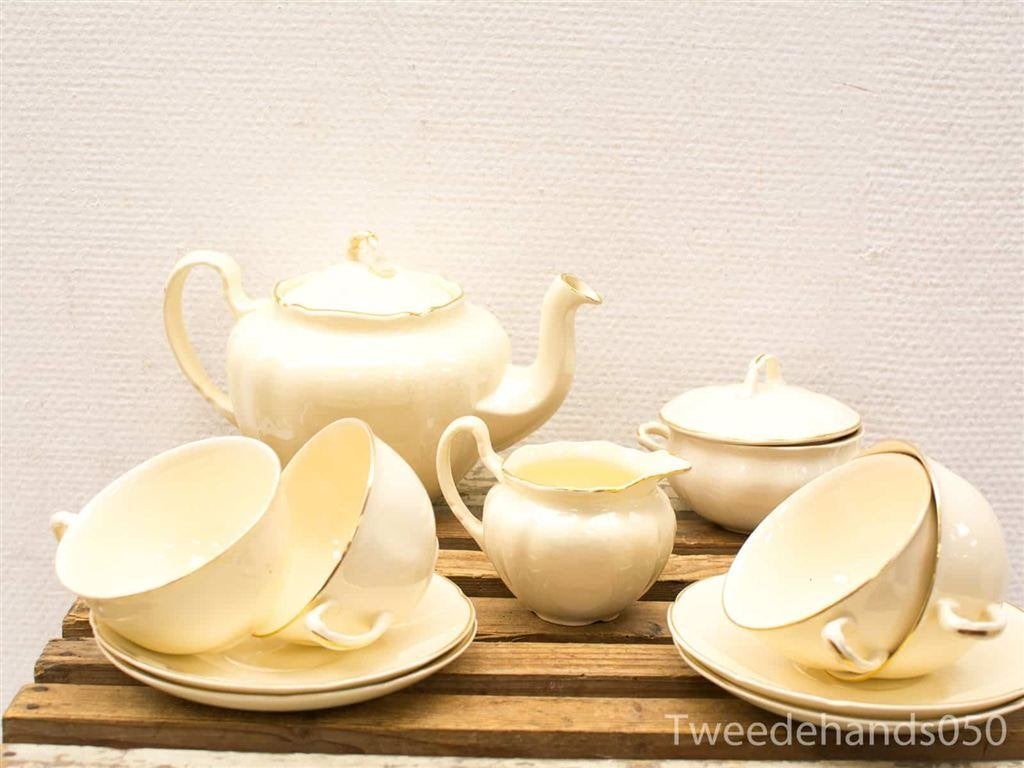 17 delig thee servies 20113, Ophalen of Verzenden, Gebruikt, Aardewerk, Bord(en)