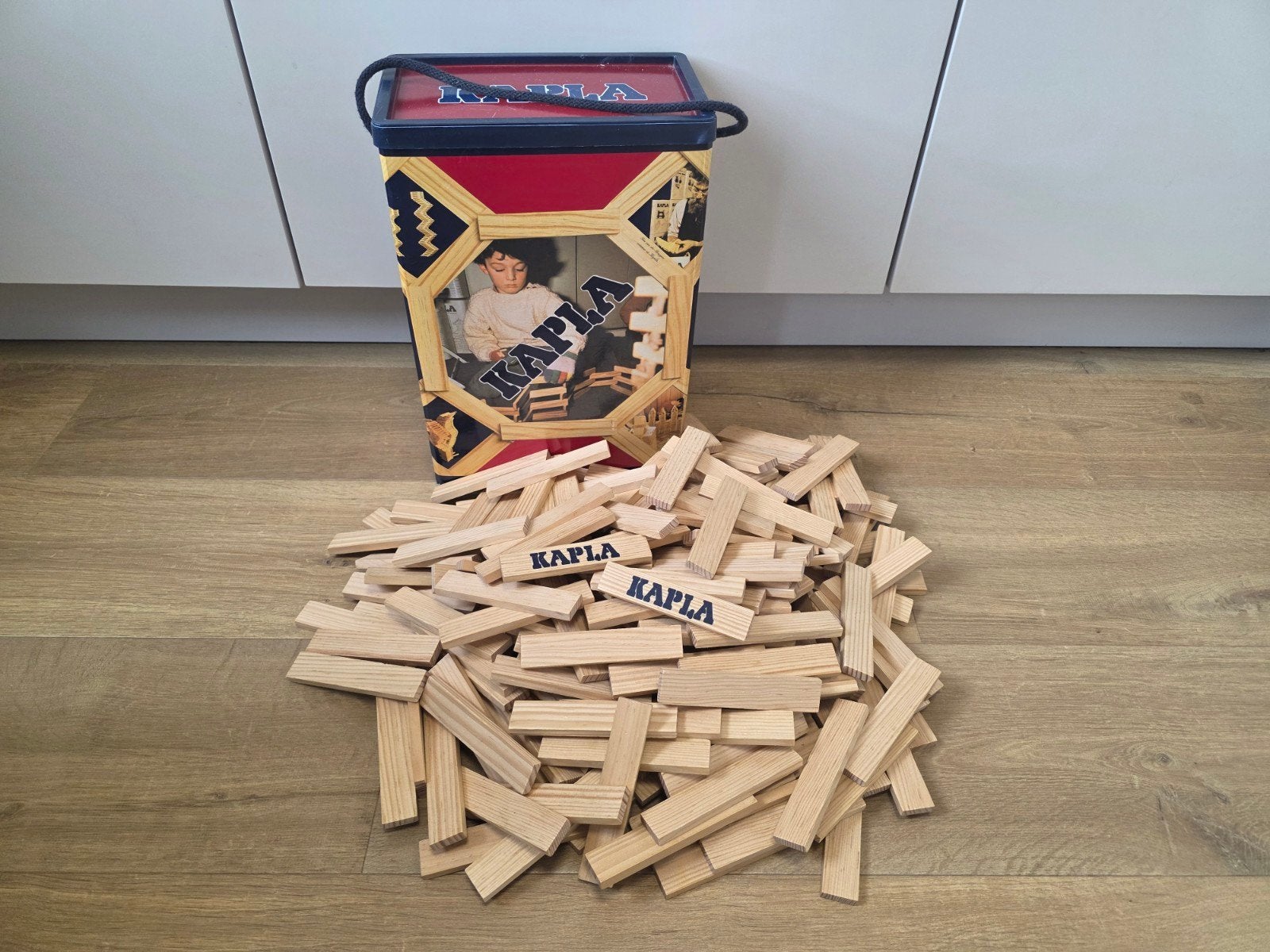 Kapla, grote doos vol blokjes, Ophalen of Verzenden, Zo goed als nieuw
