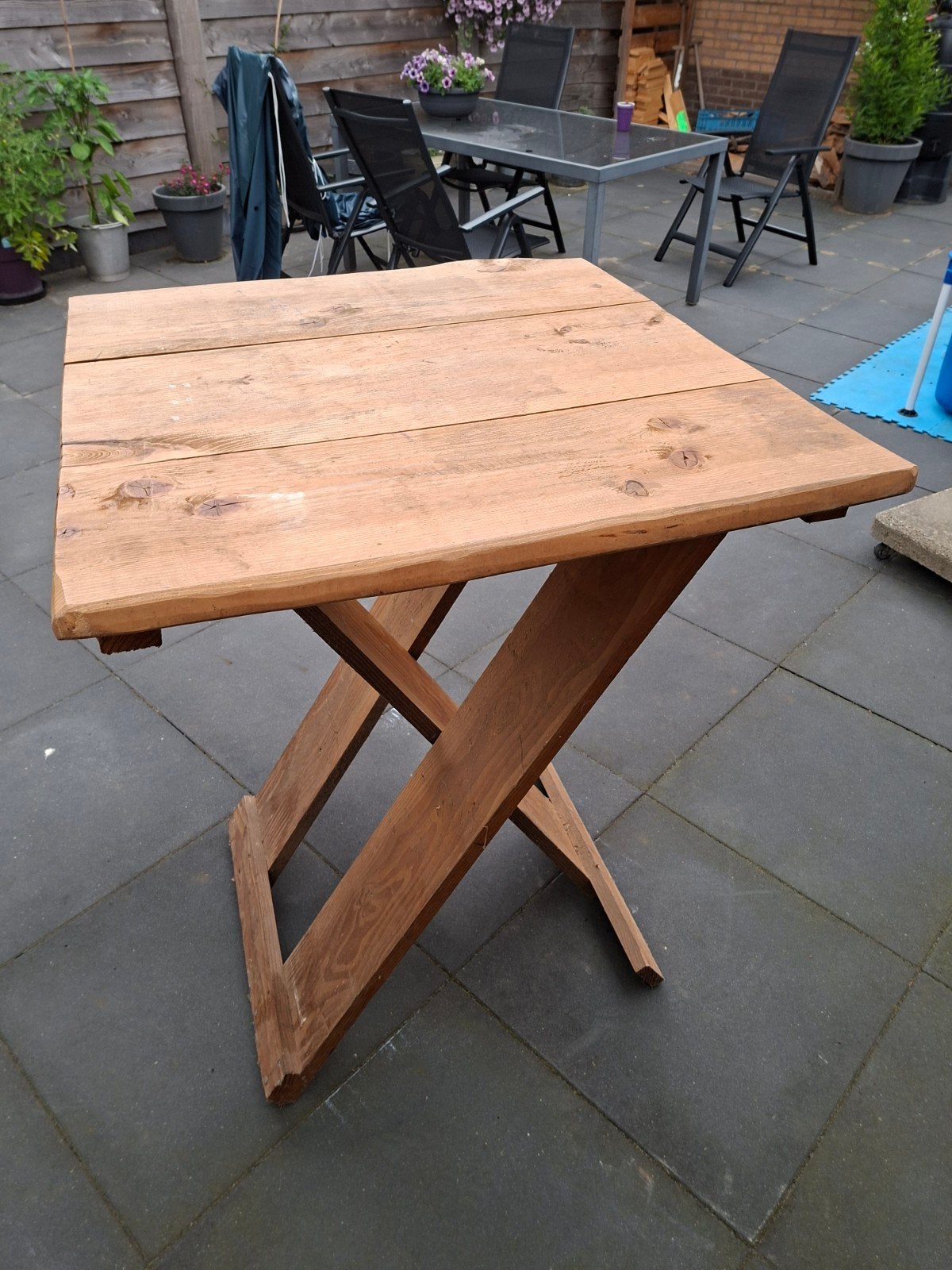 Stevige douglas statafel, Ophalen, Rechthoekig, Hout