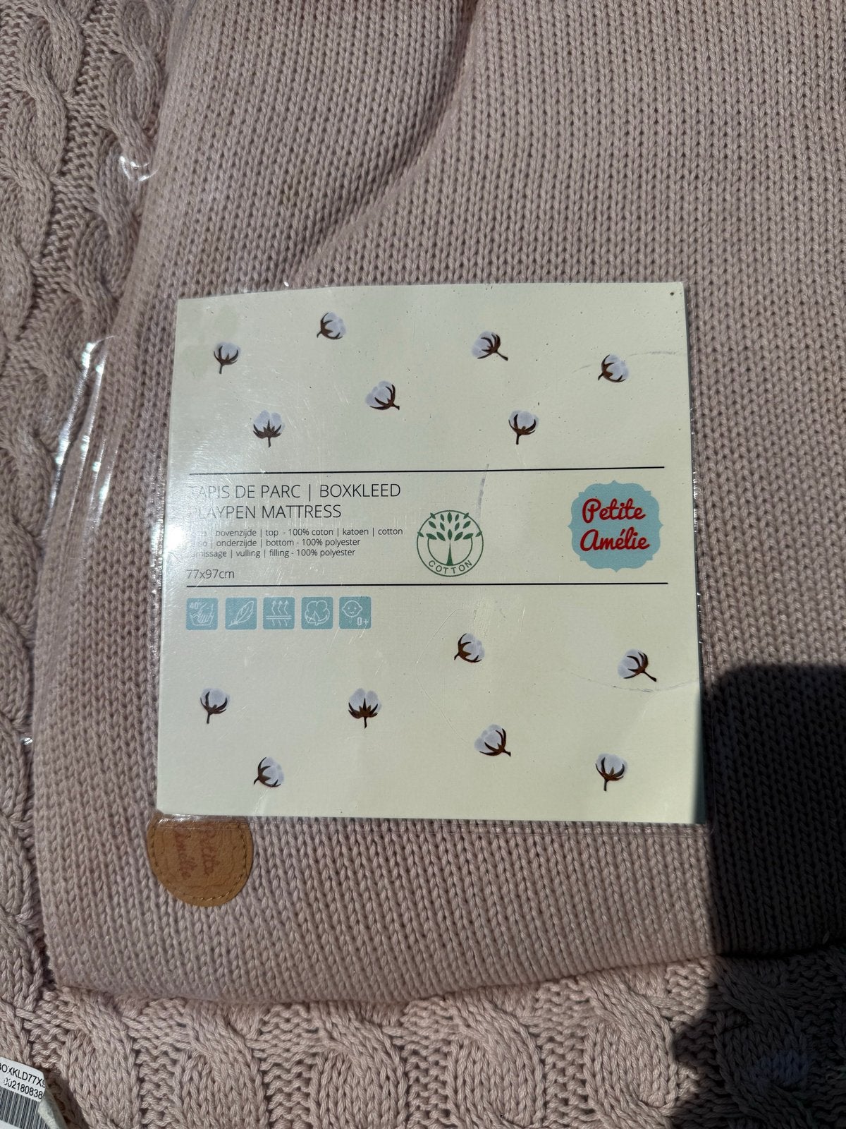 Petit Amélie boxkleed met lichte vlek, Kinderen en Baby's, Ophalen of Verzenden, Gebruikt