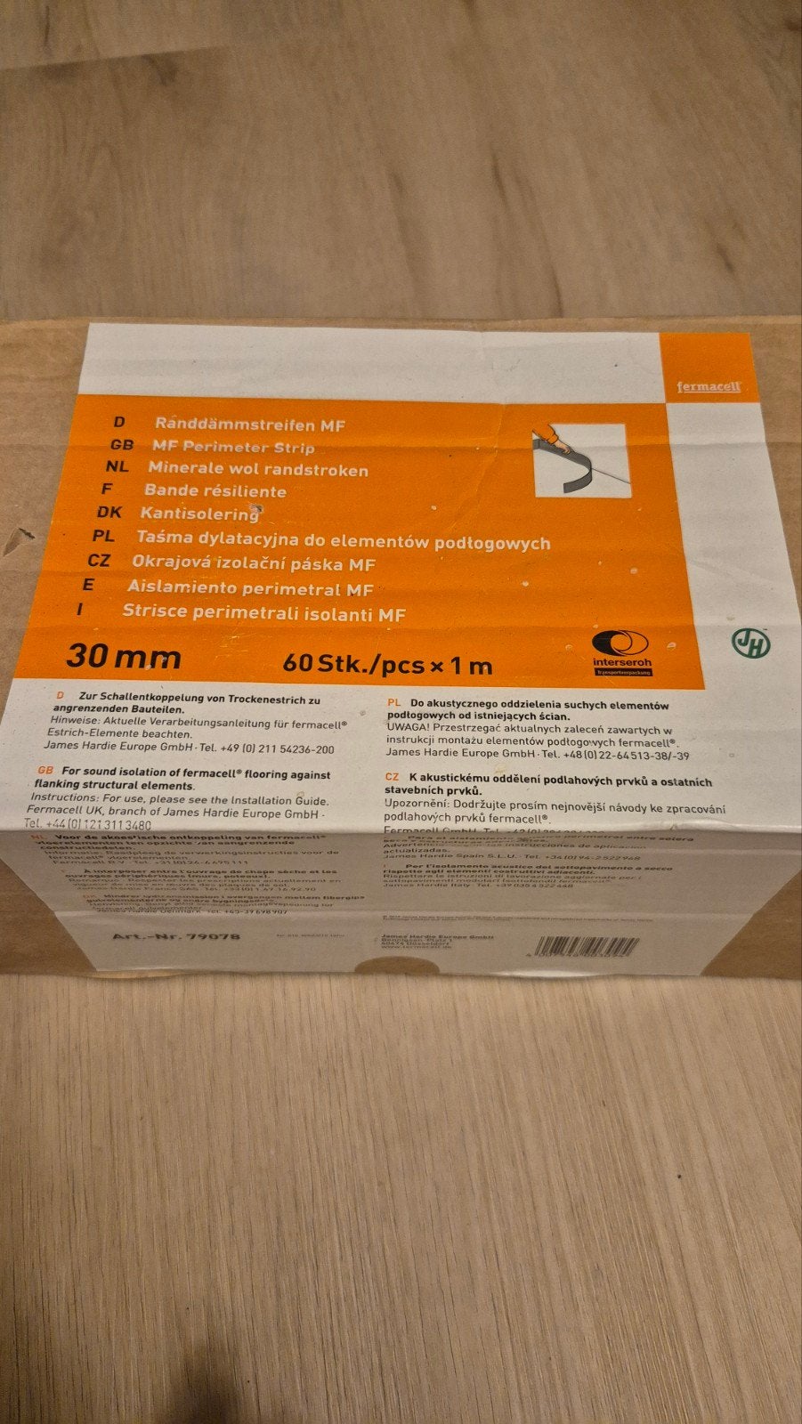 Fermacell randstroken - 25 stuks (30mm), Minder dan 4 cm, Vloerisolatie, Steenwol, Ophalen of Verzenden