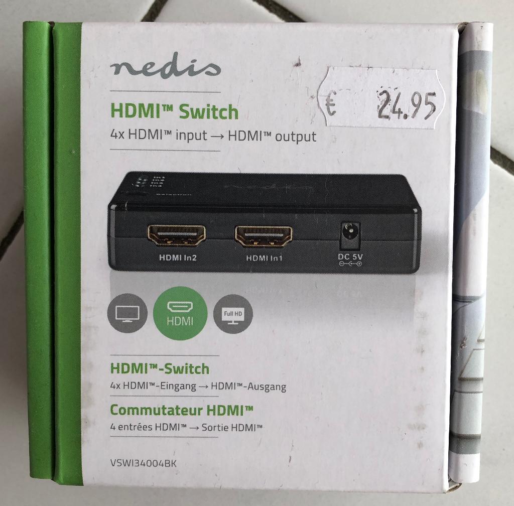 HDMI switch NIEUW!, Audio, Tv en Foto, Audiokabels en Televisiekabels, Ophalen of Verzenden, Nieuw, Minder dan 2 meter, Overige kabels