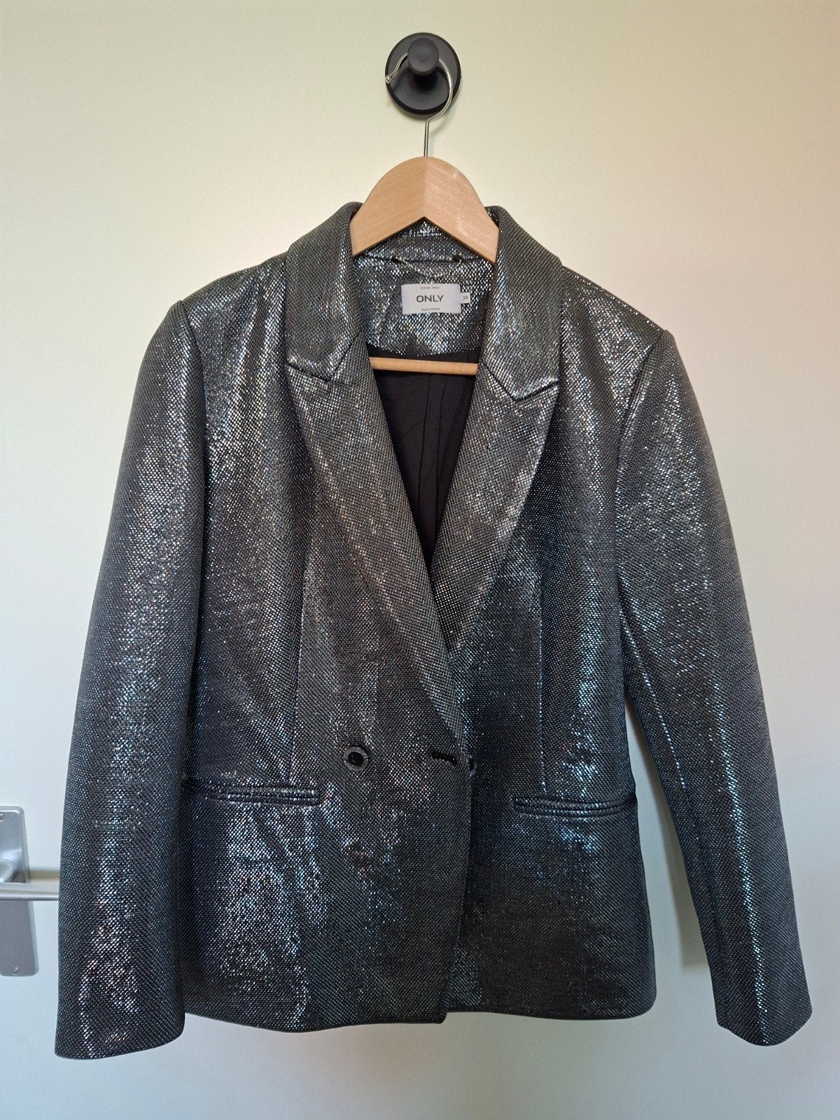 ONLY Glitter Blazer Maat 38, Kleding | Dames, Maat 38/40 (M), Ophalen of Verzenden, Jasje, Zilver