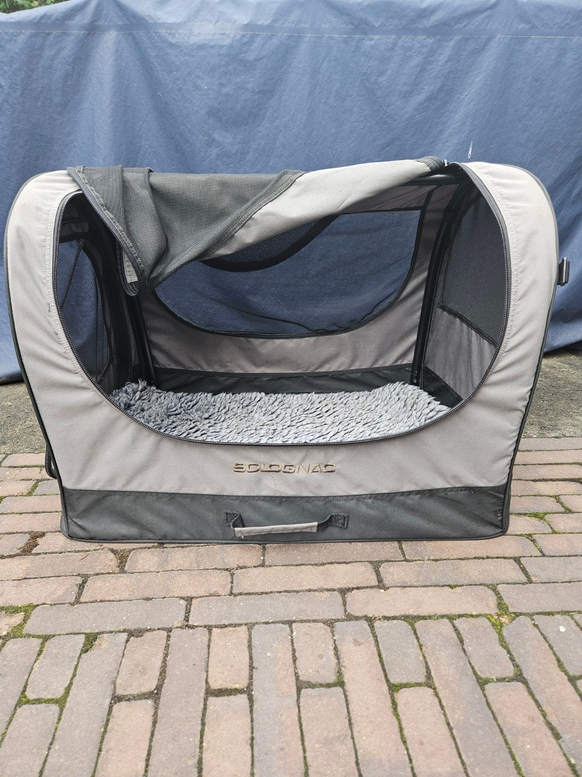 Opvouwbare reisbench maat M, met kussen, Dieren en Toebehoren, Ophalen, Zo goed als nieuw, Minder dan 75 cm, Minder dan 65 cm