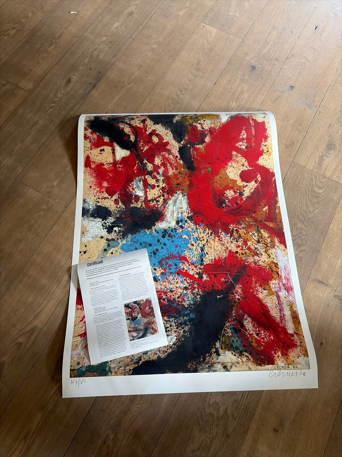 Jan Cremer '62 - De Bezige Bij - Gelimiteerde oplage, Antiek en Kunst, Ophalen, Abstract, Papier/karton, Print