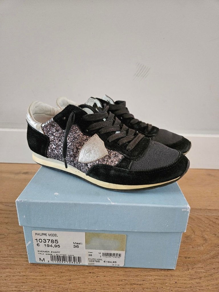 Sneakers Philippe model junior maat 36, Kleding | Dames, Zwart, Ophalen of Verzenden, Sneakers of Gympen, Gedragen