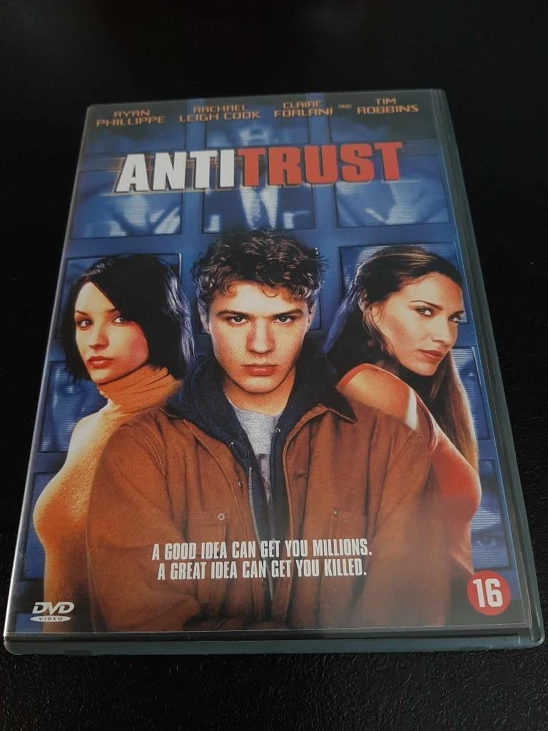 Anti trust, Ryan Phillippe, Tim Robbins, Rachael Leigh Cook!, Vanaf 16 jaar, Ophalen of Verzenden, Gebruikt, Overige genres