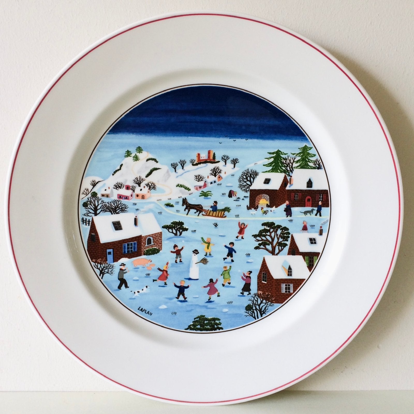 Dinerbord Kerstbord Naif Christmas Villeroy & Boch, Gebruikt, Ophalen of Verzenden, Bord(en), Overige stijlen