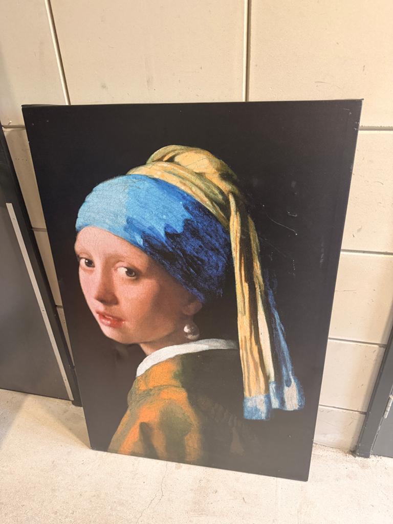 Meisje met de parel, Ophalen, Zo goed als nieuw, Schilderij, 75 cm of meer