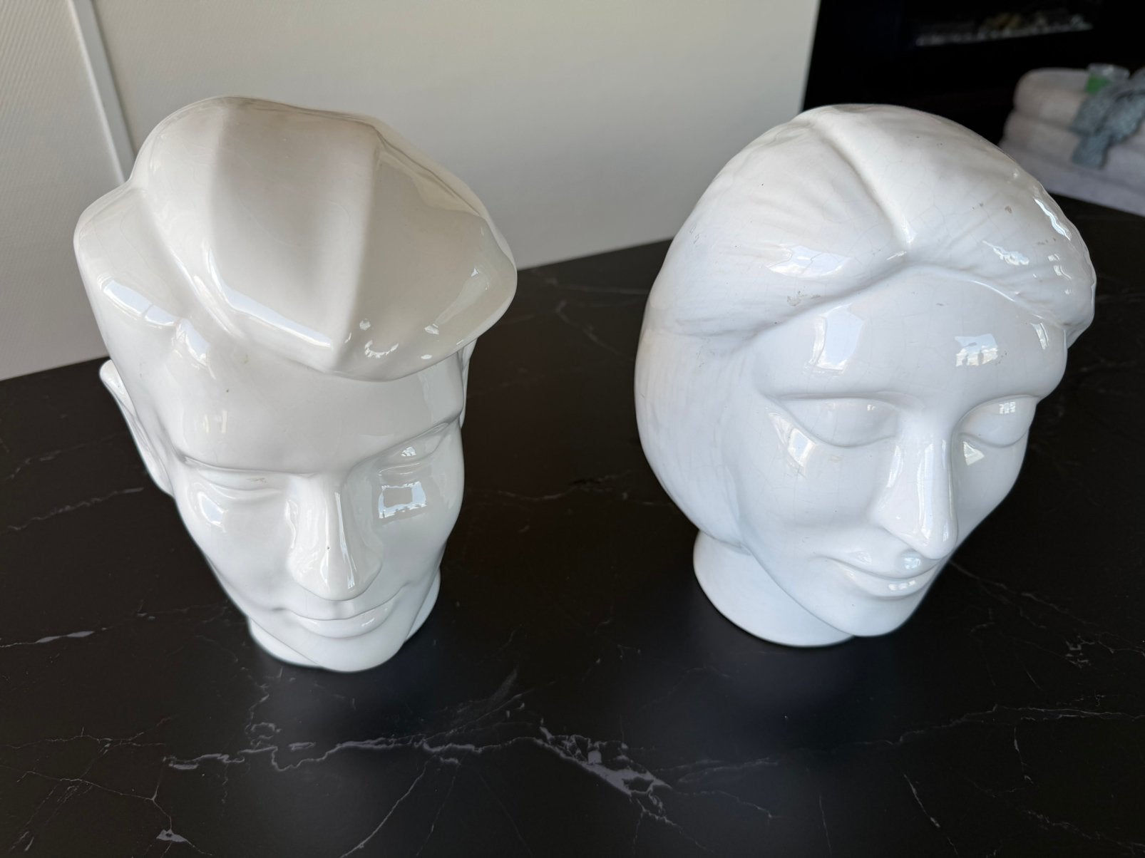 Vintage 2x koppen, Ophalen, Zo goed als nieuw, One size fits all