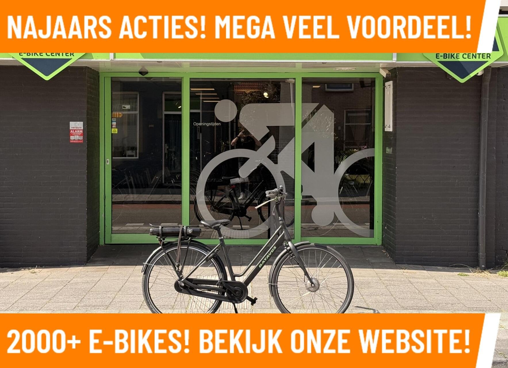 Batavus fonk Elektrische fiets met E-Motion voorwiel motor!, 47 tot 51 cm, Zo goed als nieuw, 50 km per accu of meer, Batavus