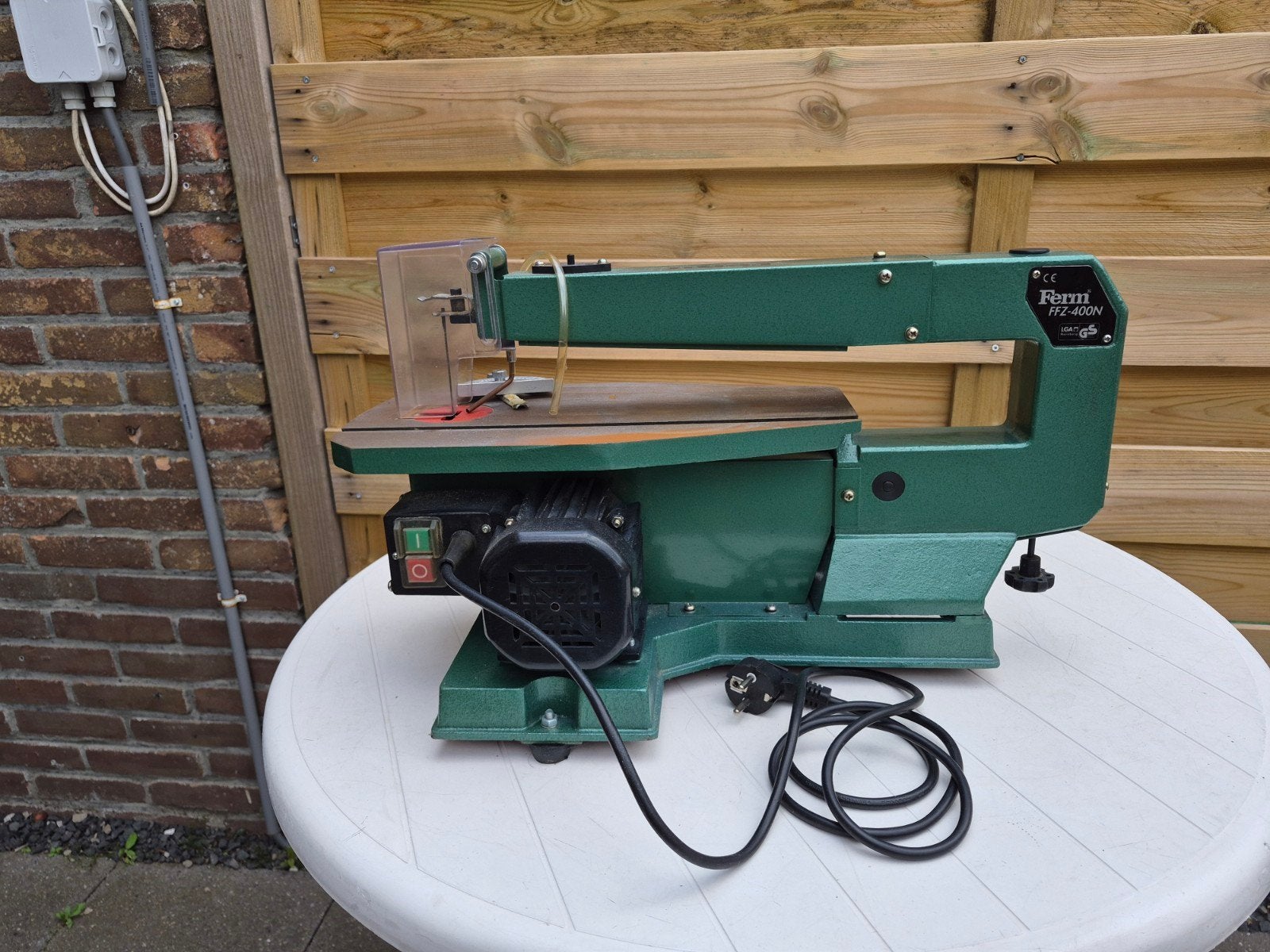 Ferm FFZ-400N Figuurzaagmachine - Zo goed als nieuw, Minder dan 30 mm, Ophalen of Verzenden, Figuurzaag, Minder dan 600 watt