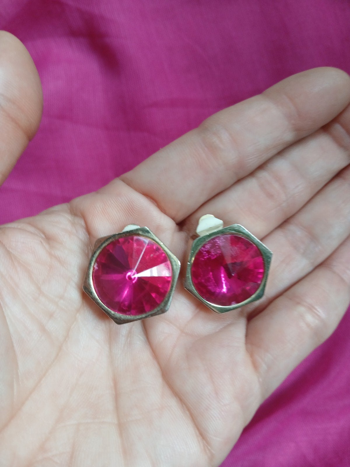 Vintage oorclips, Sieraden, Tassen en Uiterlijk, Oorbellen, Ophalen of Verzenden, Overige materialen
