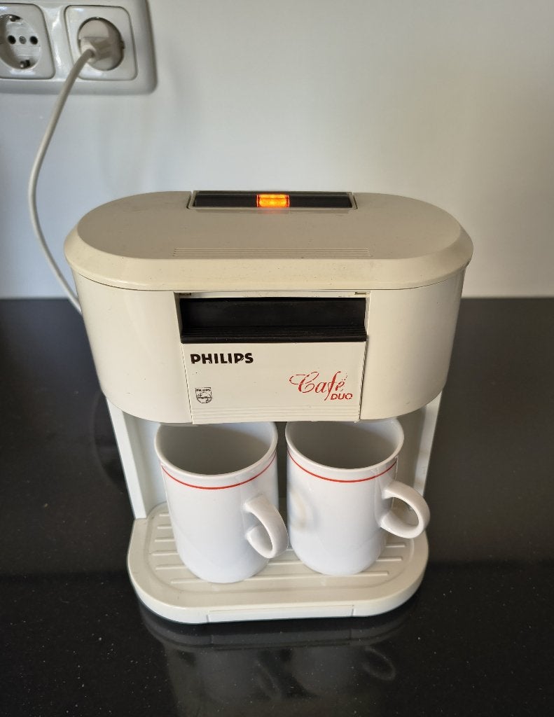 Philips Cafe Duo HD/5190 vintage koffiezetapparaat, 2 tot 4 kopjes, Ophalen, Gebruikt, Koffiemachine
