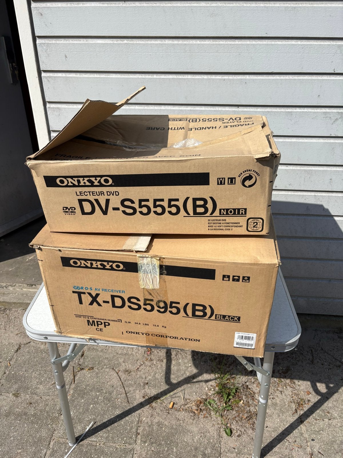 Onkyo DV-S555(B) DVD-speler met afstandsbediening, Ophalen, Zo goed als nieuw, Dvd-speler, Overige merken