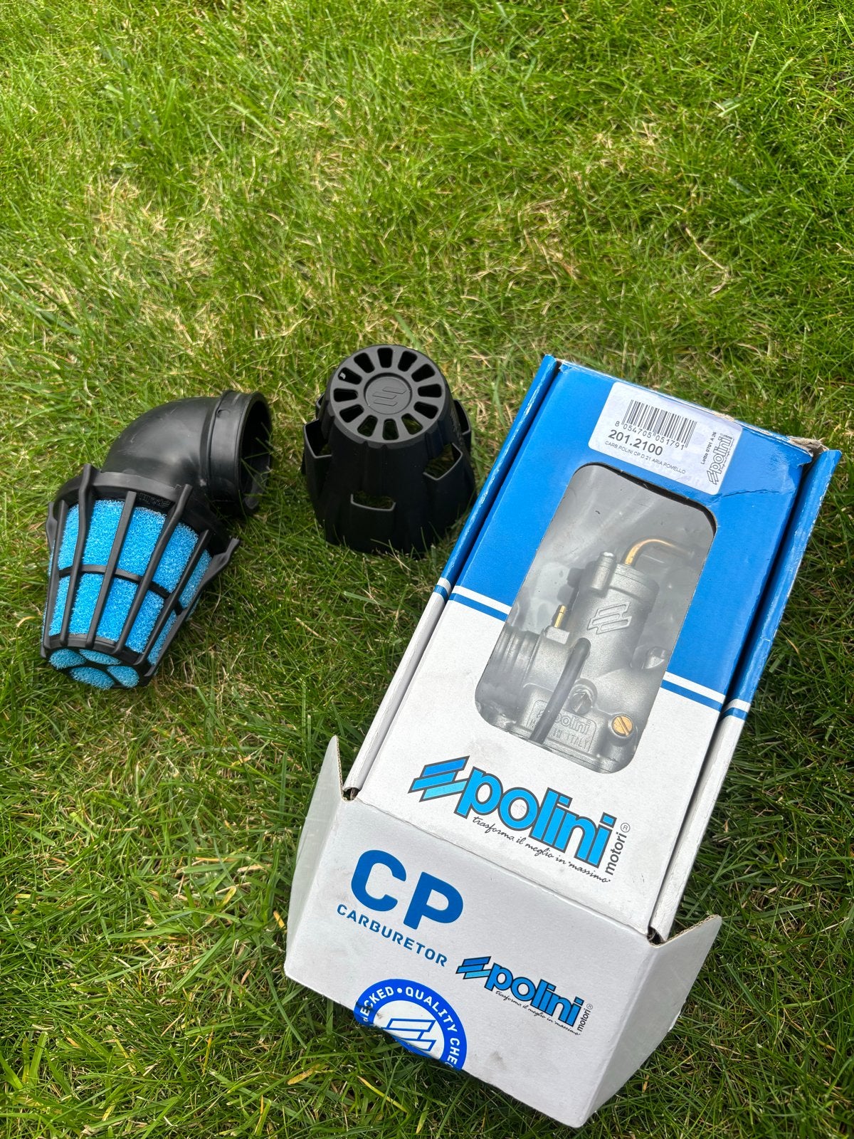 Polini CP 21mm Carburateur - Powerfilter, Ophalen of Verzenden, Nieuw, Carburateur
