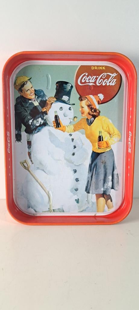 Coca-Cola dienblad met winterse afbeelding, Huis en Inrichting, Woonaccessoires | Dienbladen, Ophalen of Verzenden