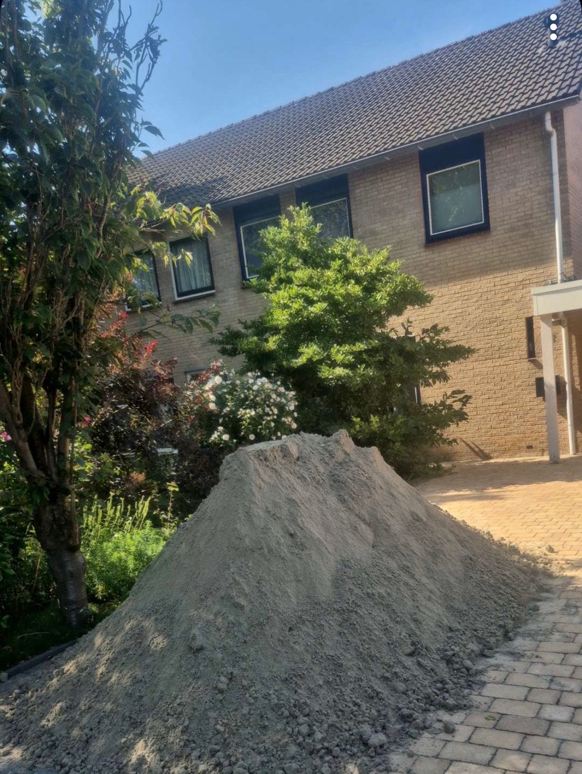 Grote berg ophoogzand / straatzand, Tuin en Terras, Ophalen, Gebruikt, Ophoogzand