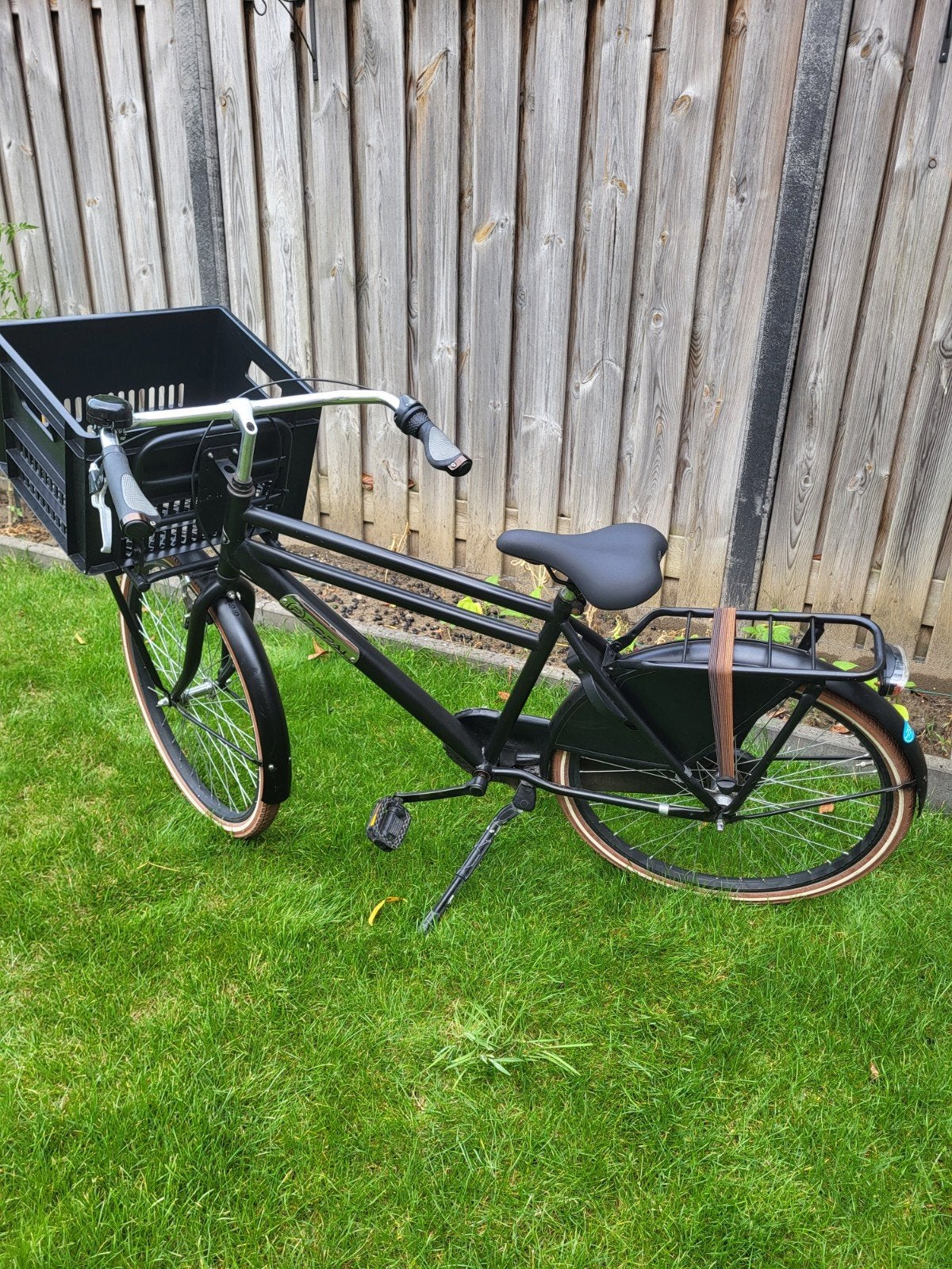 Stoere Popal transportfiets 26 inch met versnellingen & krat, Gebruikt, Versnellingen, Minder dan 49 cm, Ophalen