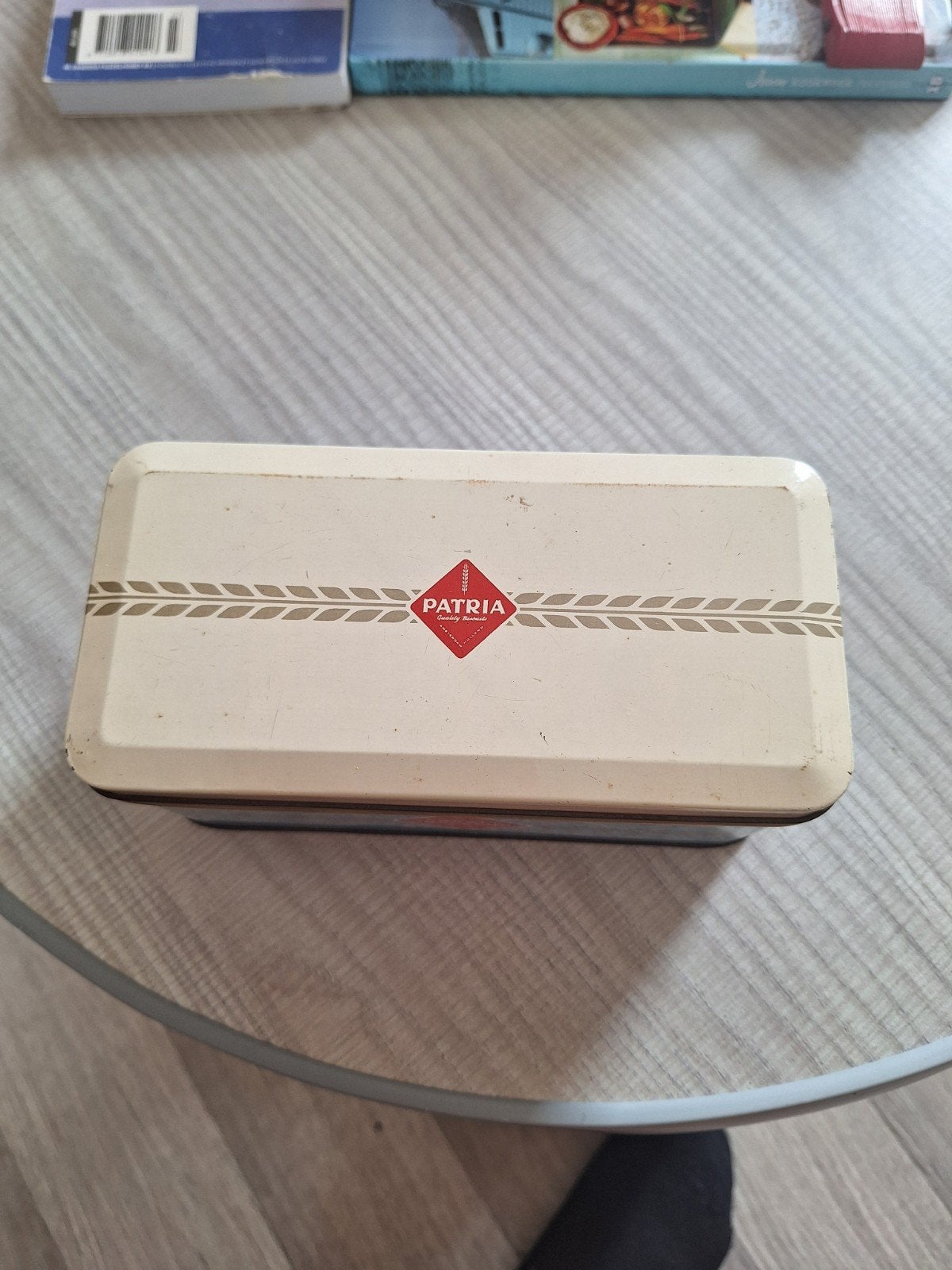 Vintage Patria Cream Crackers blik, Verzamelen, Blikken, Ophalen of Verzenden, Gebruikt