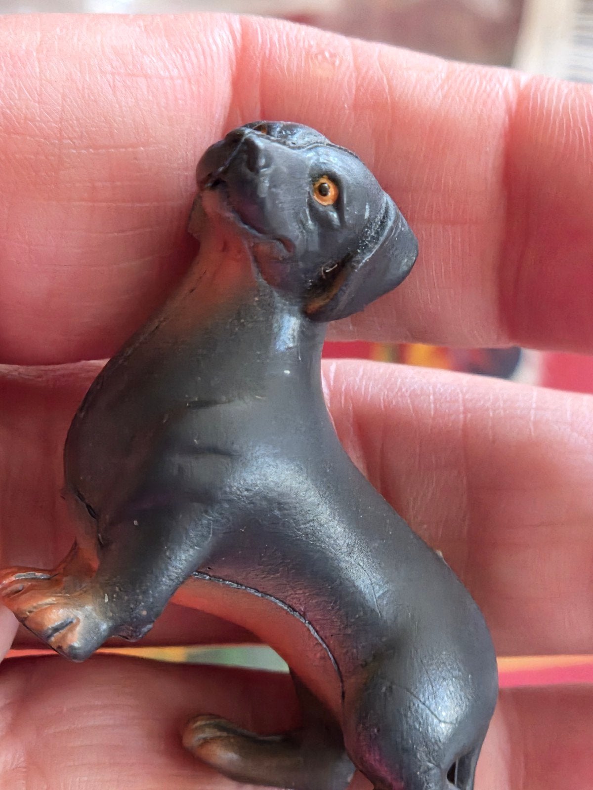 Vintage Teckel Beeldje - Hondenfiguur, Ophalen of Verzenden, Zo goed als nieuw, Hond of Kat, Beeldje of Figuurtje