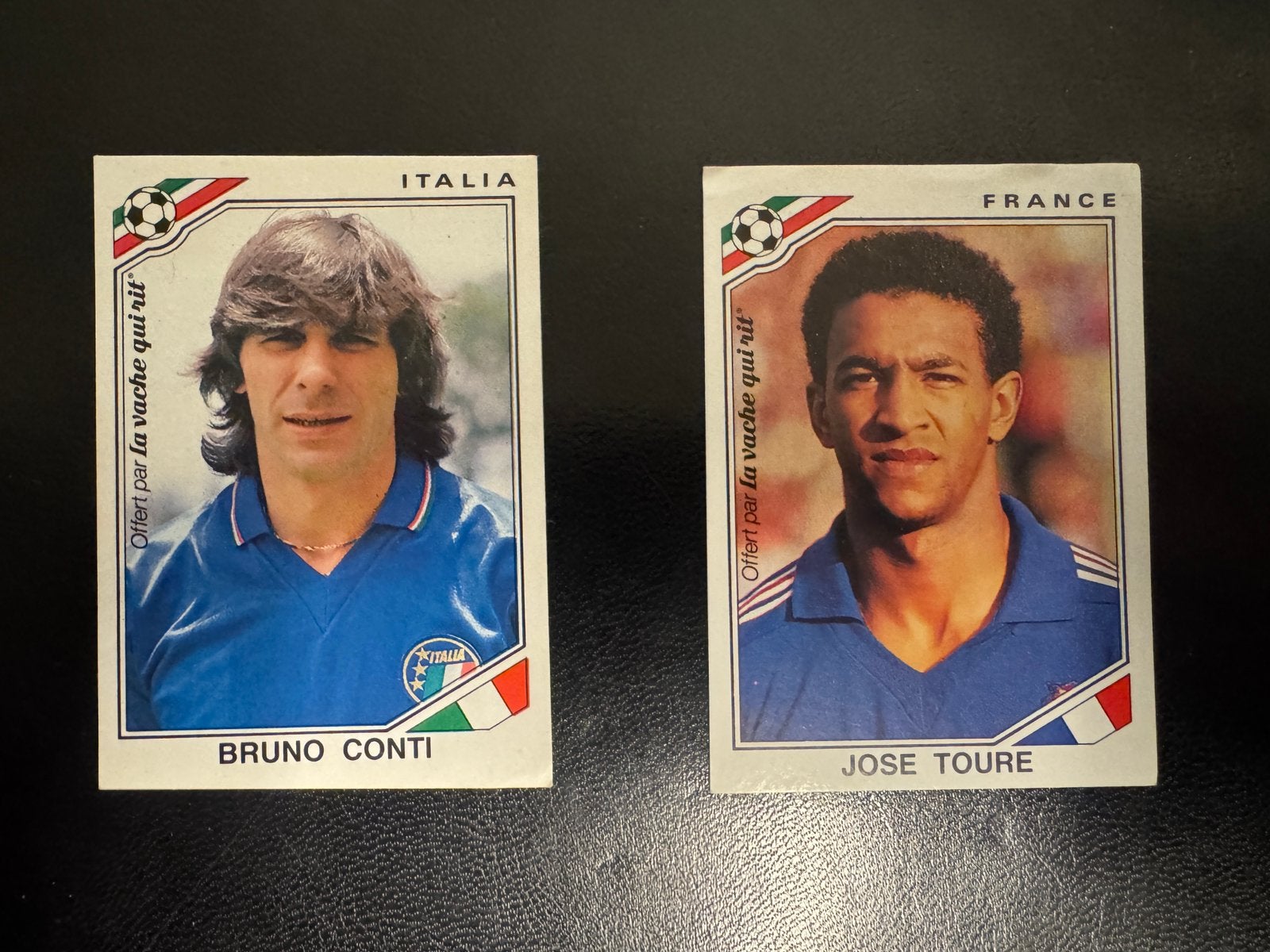2 Panini / La vage Qui rit' WK 86 plaatjes (Extra stickers), Ophalen of Verzenden, Zo goed als nieuw, Buitenlandse clubs, Poster, Plaatje of Sticker