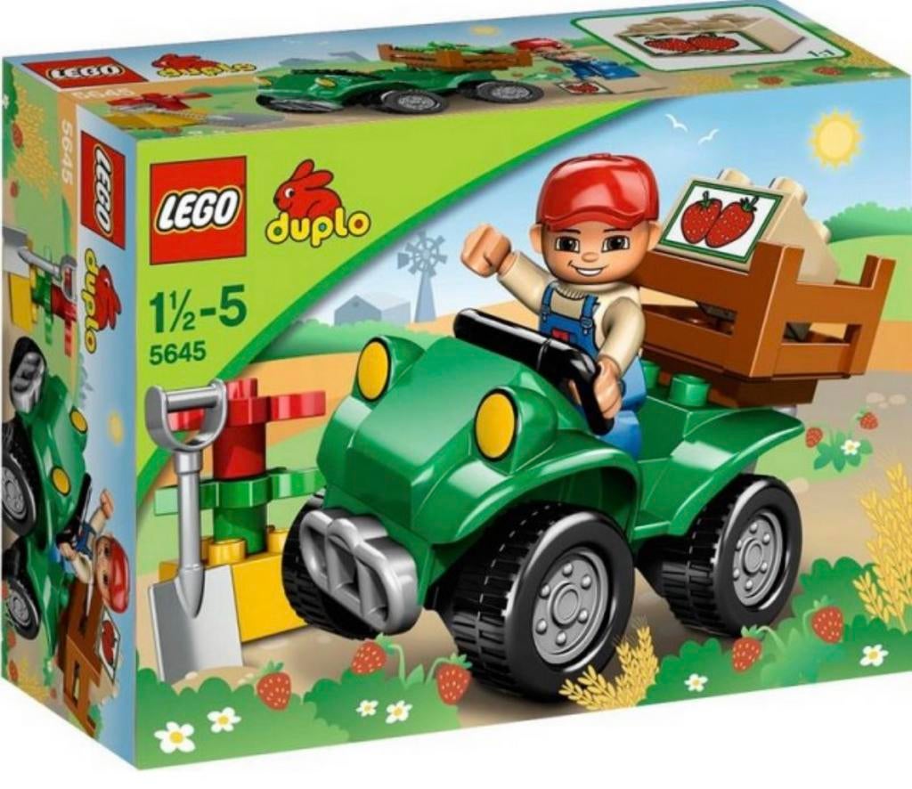 Lego duplo 4-wielige boerderijmotor 5645,, Ophalen of Verzenden, Zo goed als nieuw, Complete set, Duplo