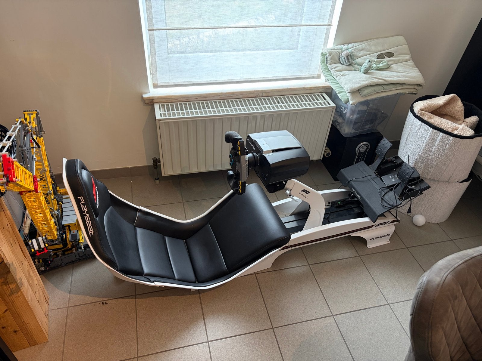 Playseat F1 racesimulator met Fanatec stuur en pedalen, Ophalen of Verzenden, Overige merken, Gebruikt