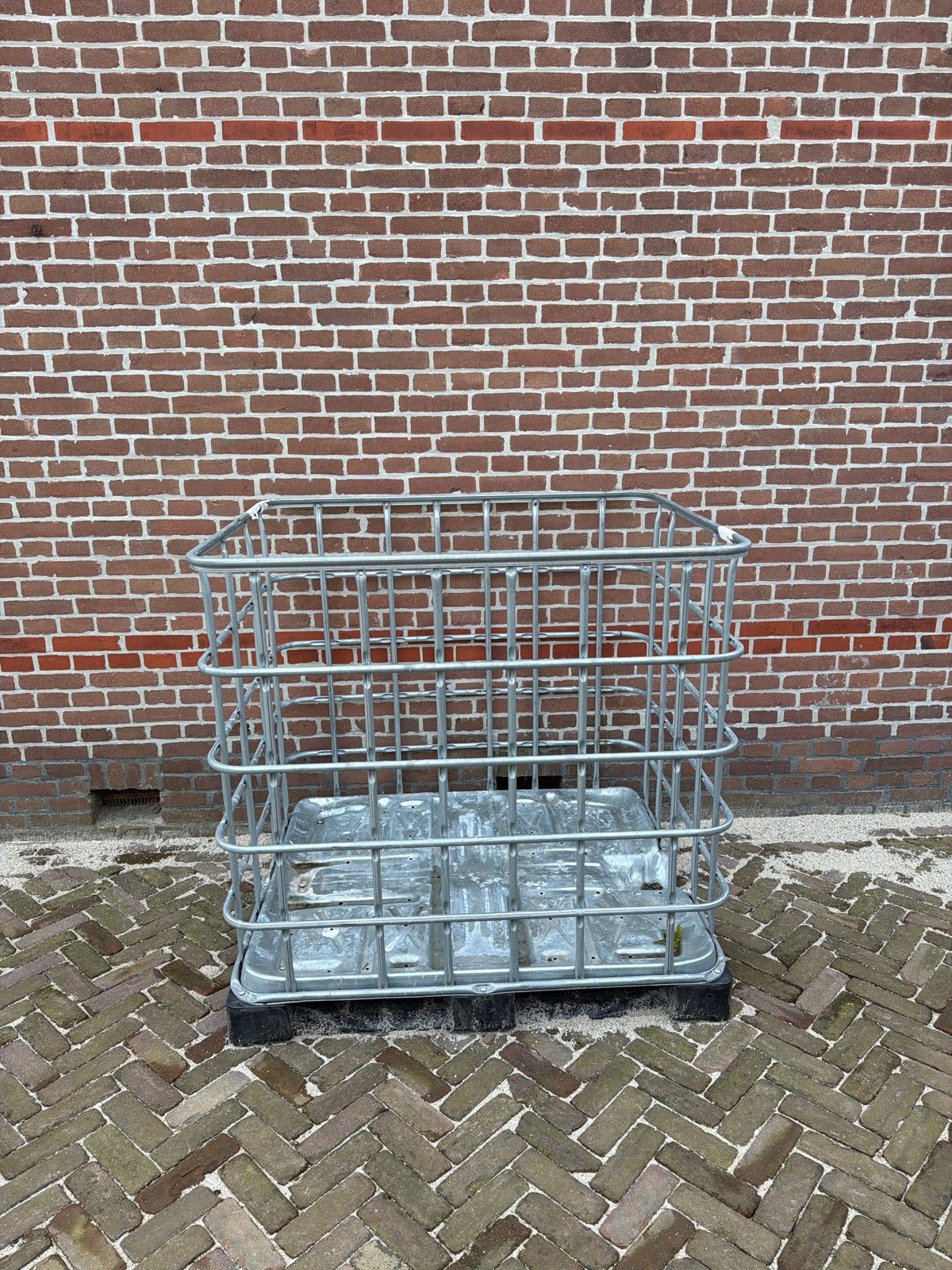 IBC Krat met kunststof  onderstel, Ophalen, Gebruikt, 60 cm of meer, 75 tot 100 cm