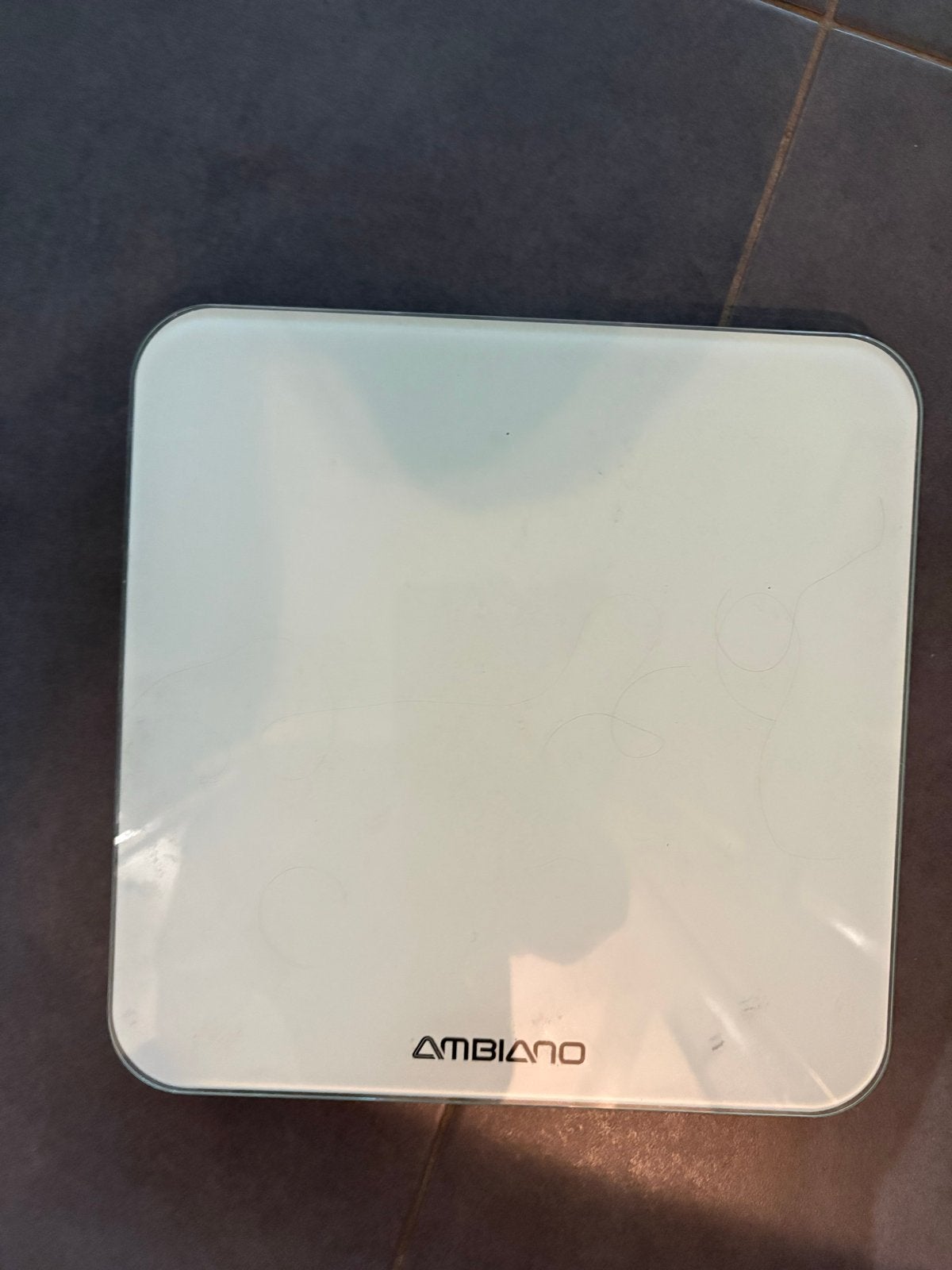 Ambiano Personenweegschaal - Wit, Zo goed als nieuw, 100 kg of meer, Ophalen of Verzenden, Personenweegschaal, Fijner dan 1 gram