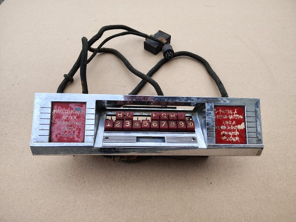 Toetsenbord Seeburg M100A (1948) jukebox, Verzenden, Gebruikt, 1950 tot 1960, Seeburg